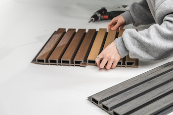 Фасадная (стеновая) реечная панель из дпк CM Wall DUAL, 26x219х3000-4000 мм, CAMEL (КЭМЭЛ)